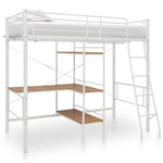 Stapelbedframe Met Tafel Metaal