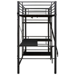 Stapelbedframe Met Tafel Metaal