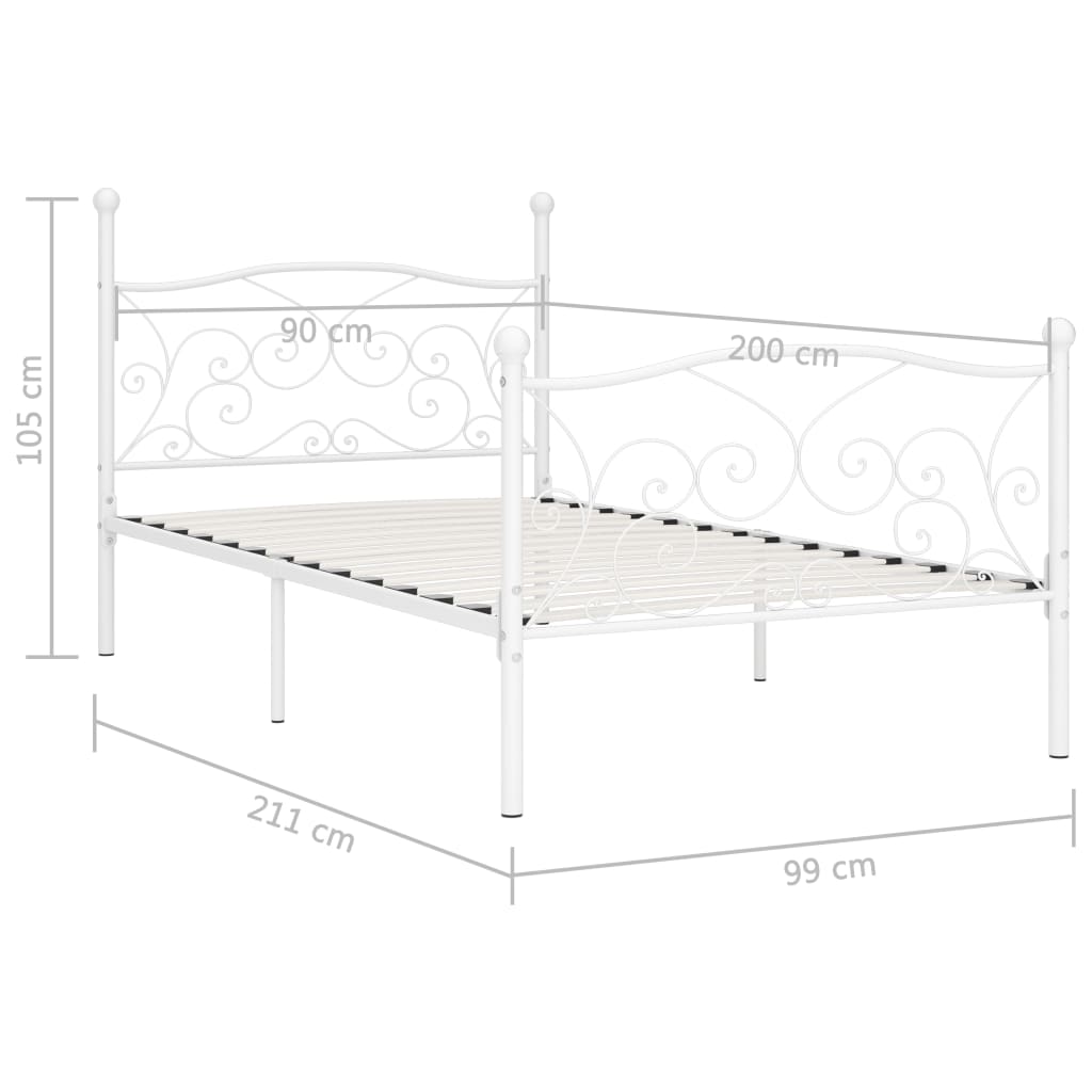 Bedframe Met Lattenbodem Metaal