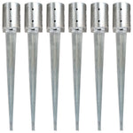 Grondpinnen Gegalvaniseerd Staal Zilverkleurig