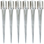 Grondpinnen Gegalvaniseerd Staal Zilverkleurig