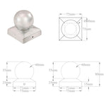 Paalkappen Bol Gegalvaniseerd