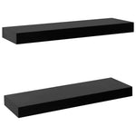 Wandplanken Zwevend 40X20X3,8 Cm Zwart