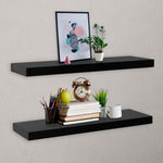 Wandplanken Zwevend 40X20X3,8 Cm Zwart