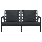 4-Delige Loungeset Met Kussens Aluminium Donkergrijs