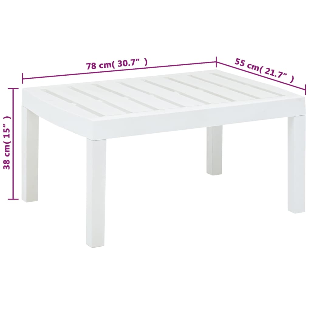 Tuintafel 78X55X38 Cm Kunststof