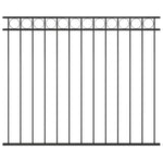 Schuttingpaneel 1,7X0,8 M Staal Zwart