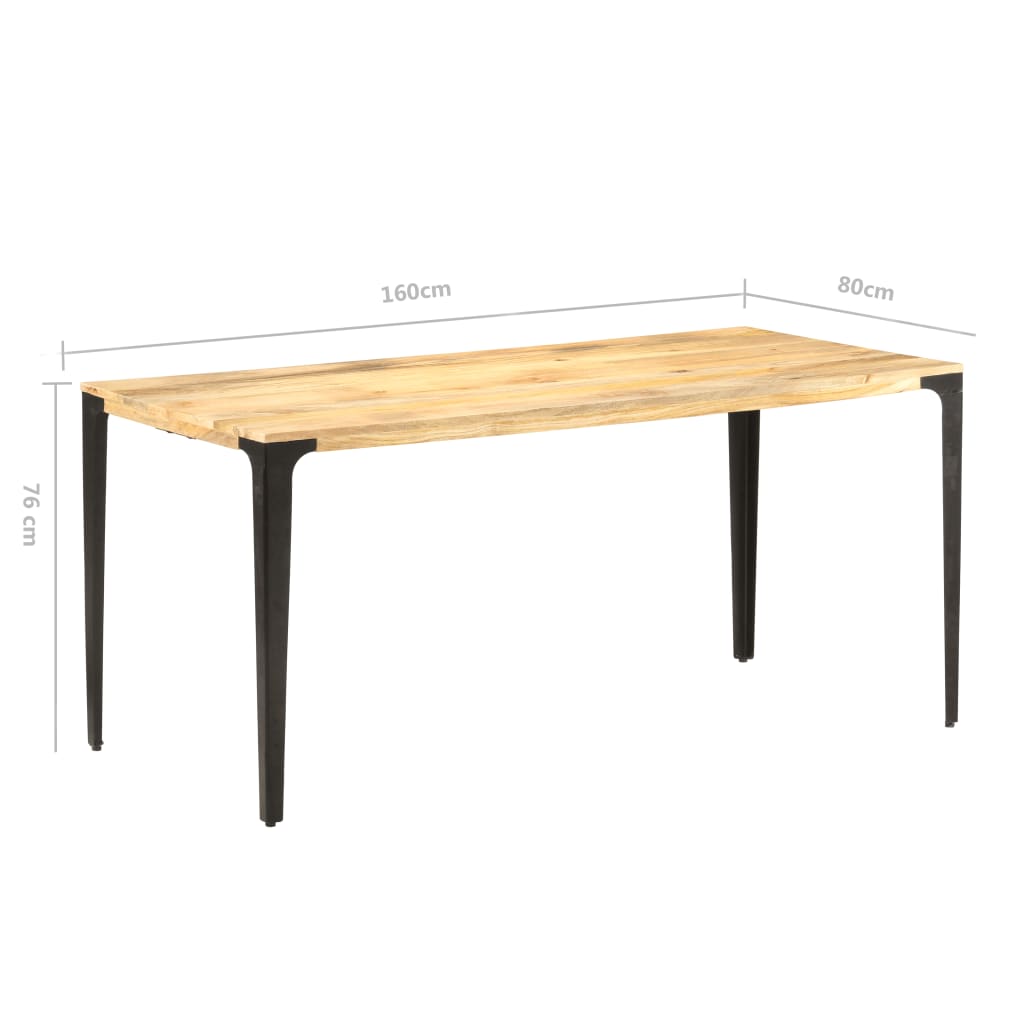 Eettafel Massief Mangohout