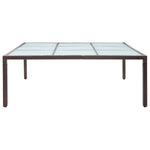Tuintafel 200X200X74 Cm Poly Rattan