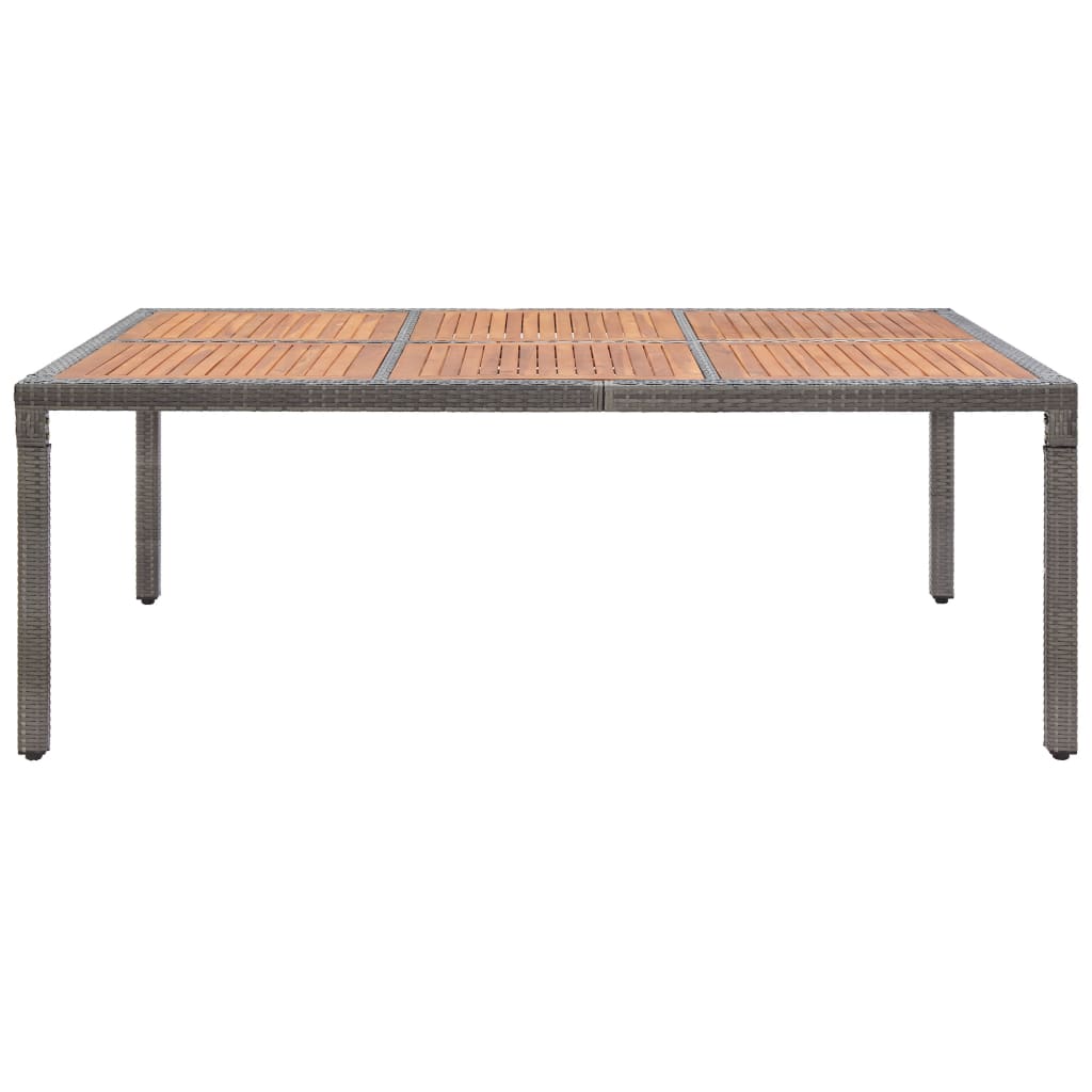 Tuintafel Poly Rattan En Massief Acaciahout