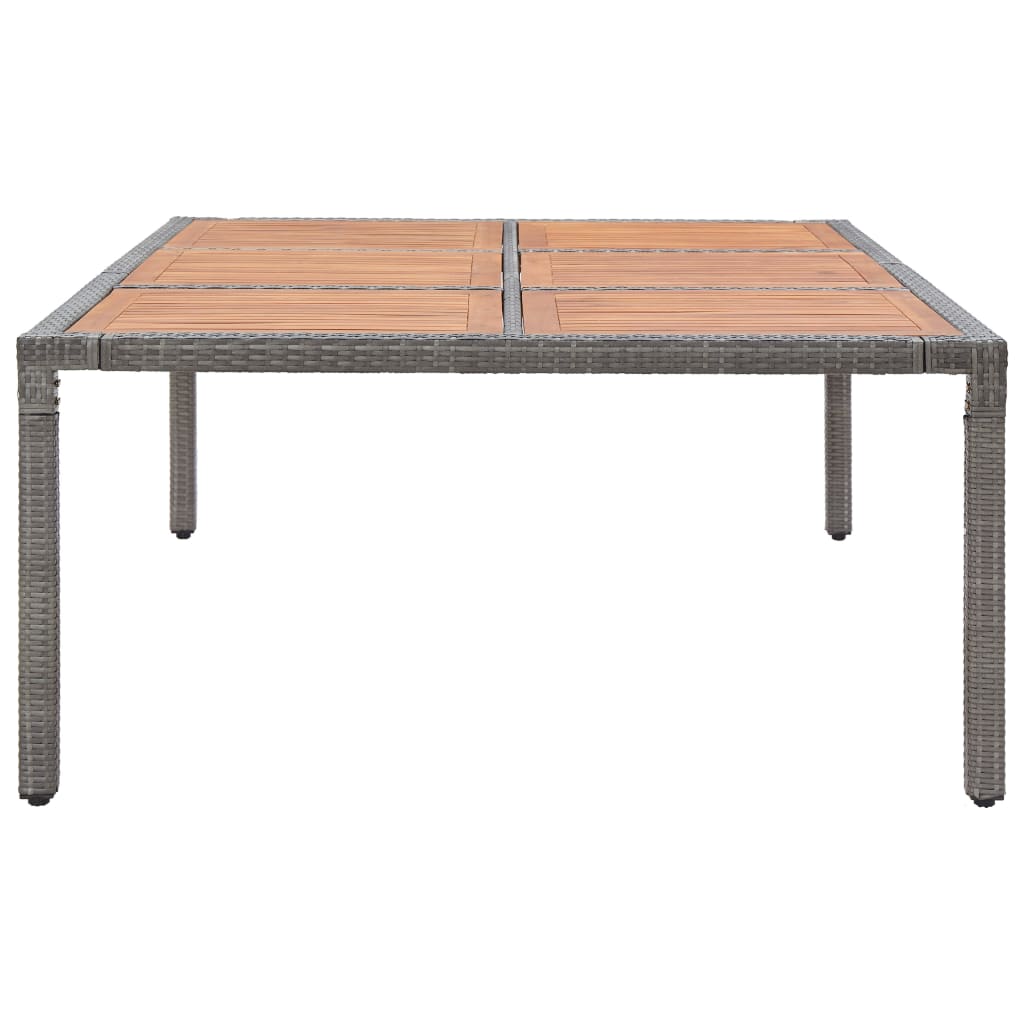 Tuintafel Poly Rattan En Massief Acaciahout