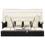 Tuinbed Met Luifel Poly Rattan