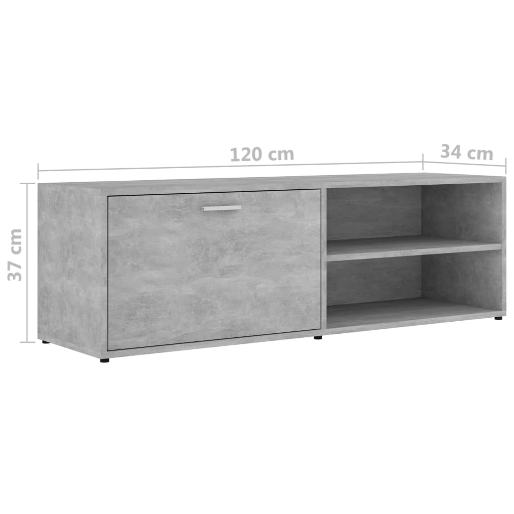 Tv-Meubel 120X34X37 Cm Bewerkt Hout