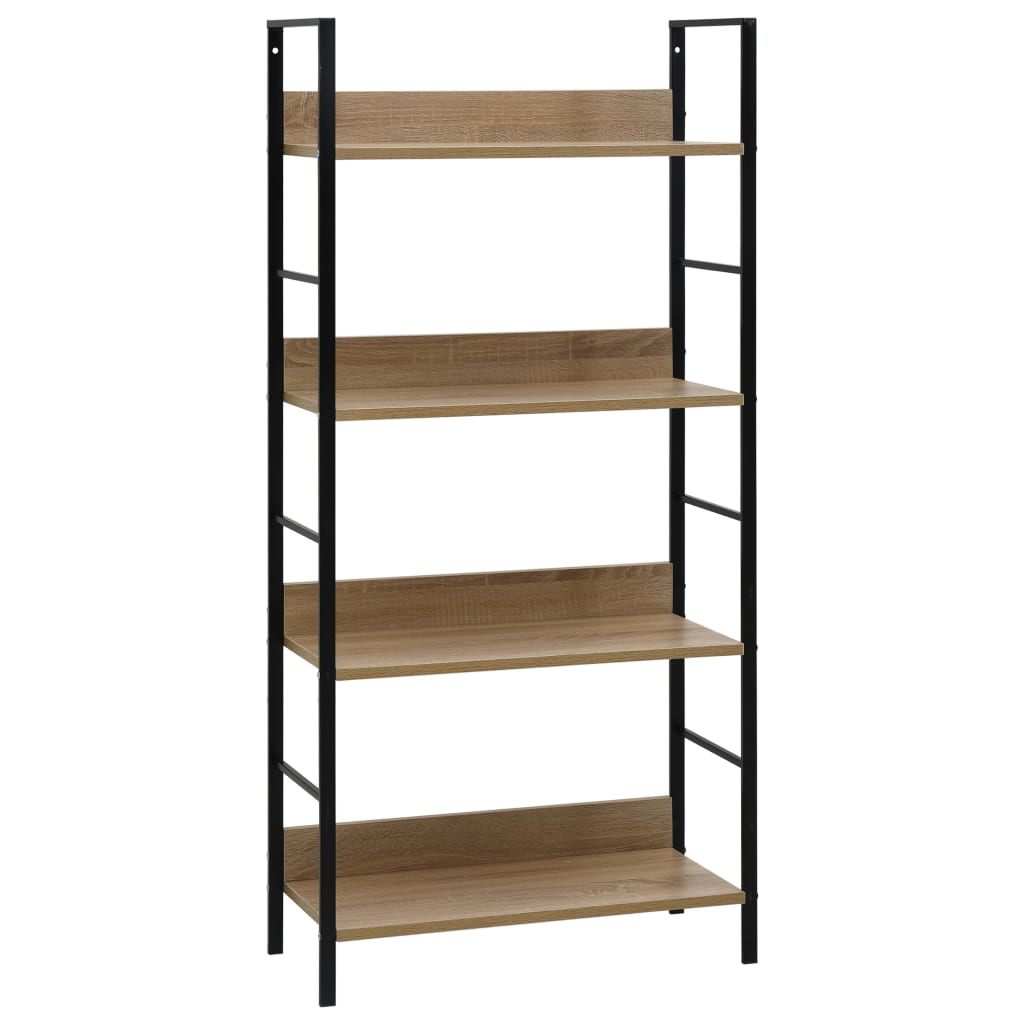 Boekenkast Met 3 Schappen 60X27,6X90,5 Cm Bewerkt Hout