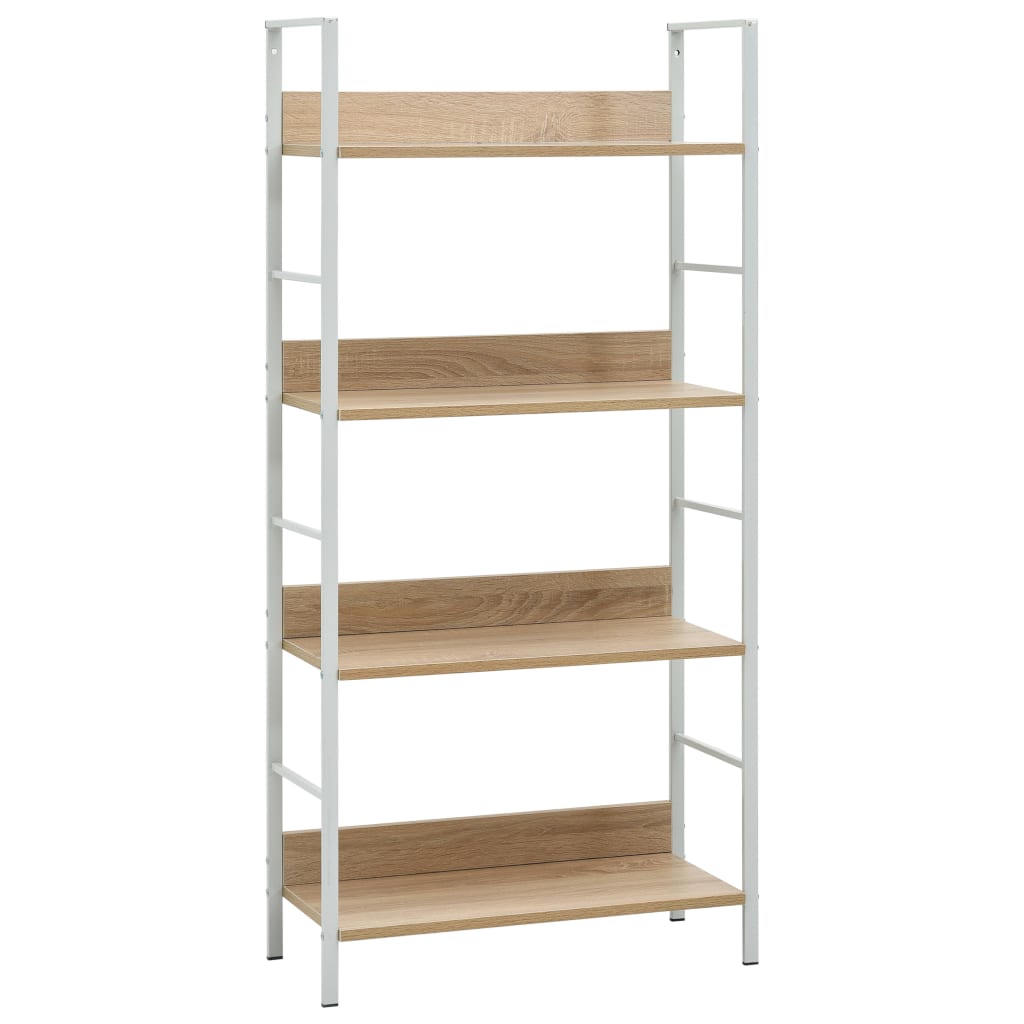 Boekenkast Met 3 Schappen 60X27,6X90,5 Cm Bewerkt Hout