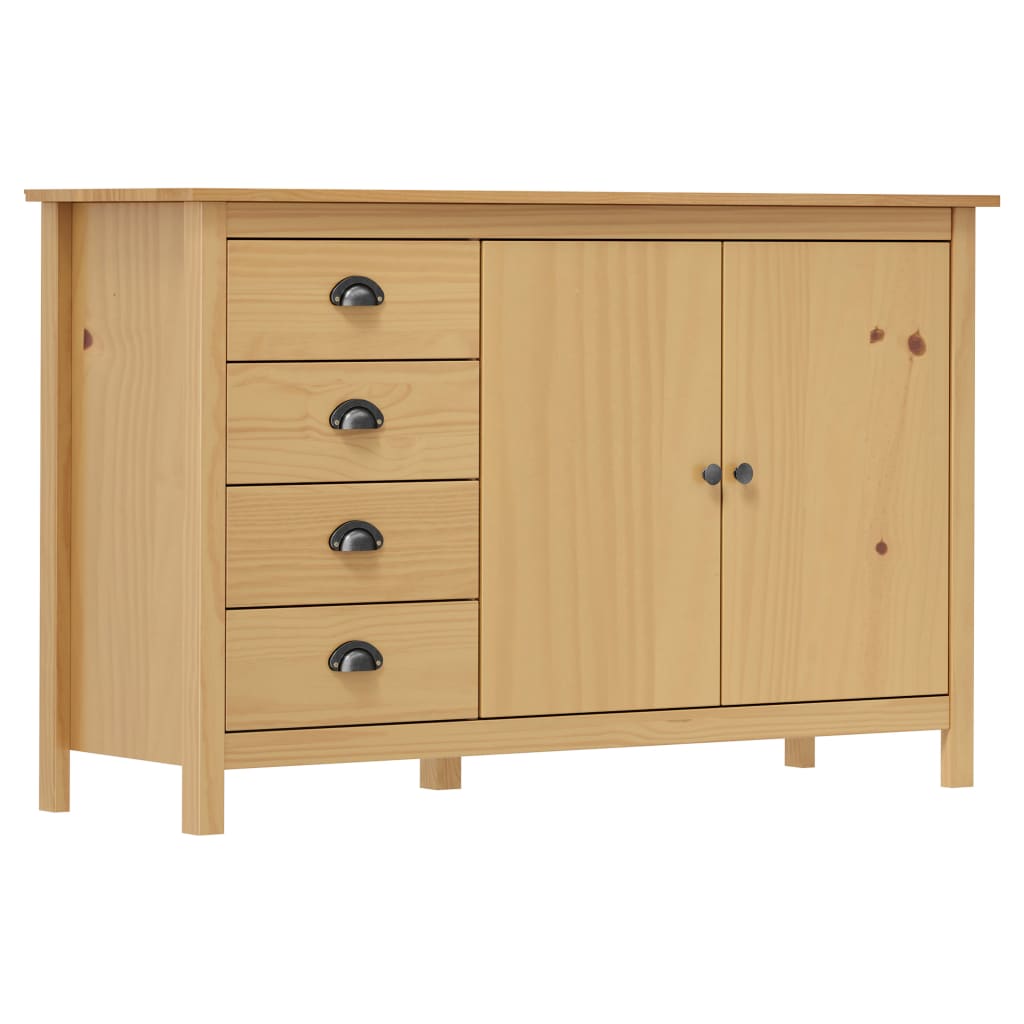 Dressoir Hill 130X40X80 Cm Massief Grenenhout Honing