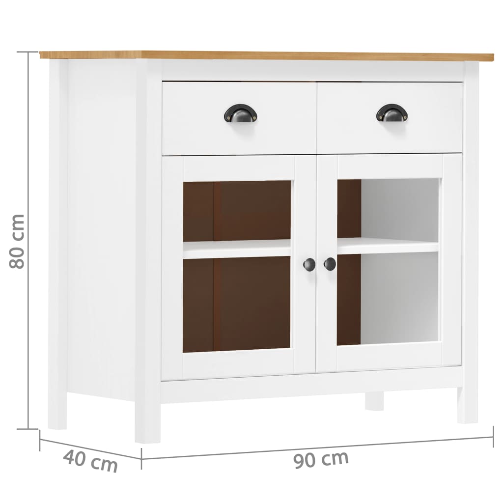 Dressoir Hill Range 90X40X80 Cm Massief Grenenhout