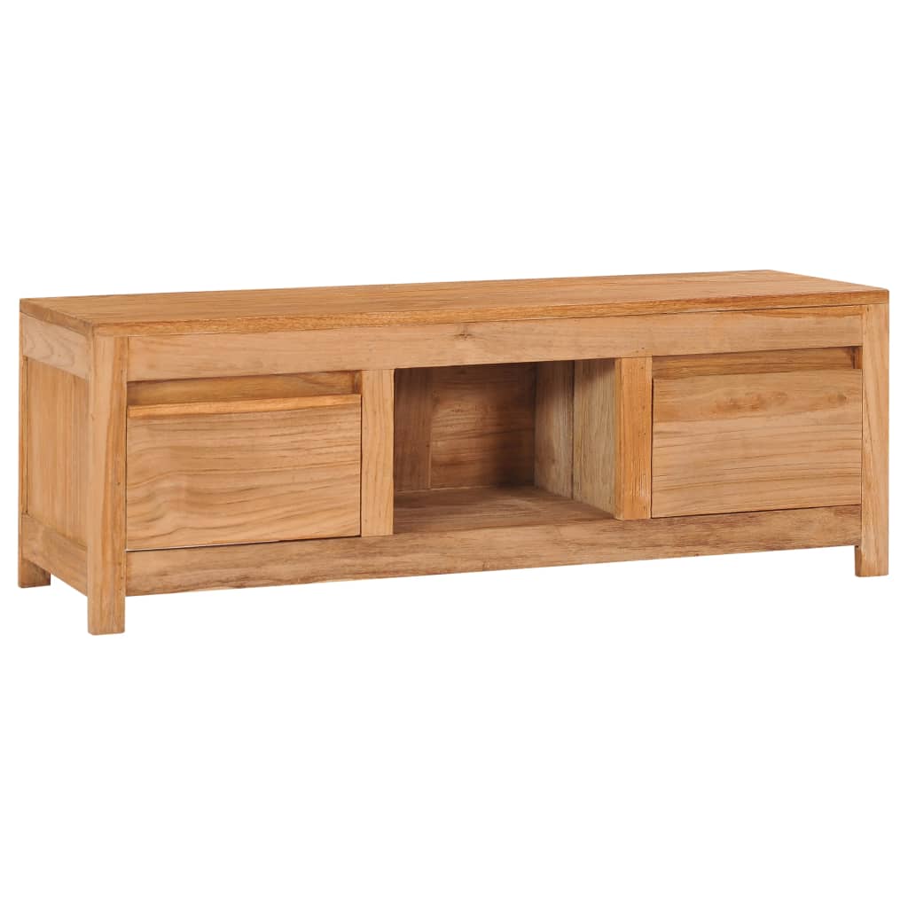 Tv-Meubel 100X30X35 Cm Massief Teakhout