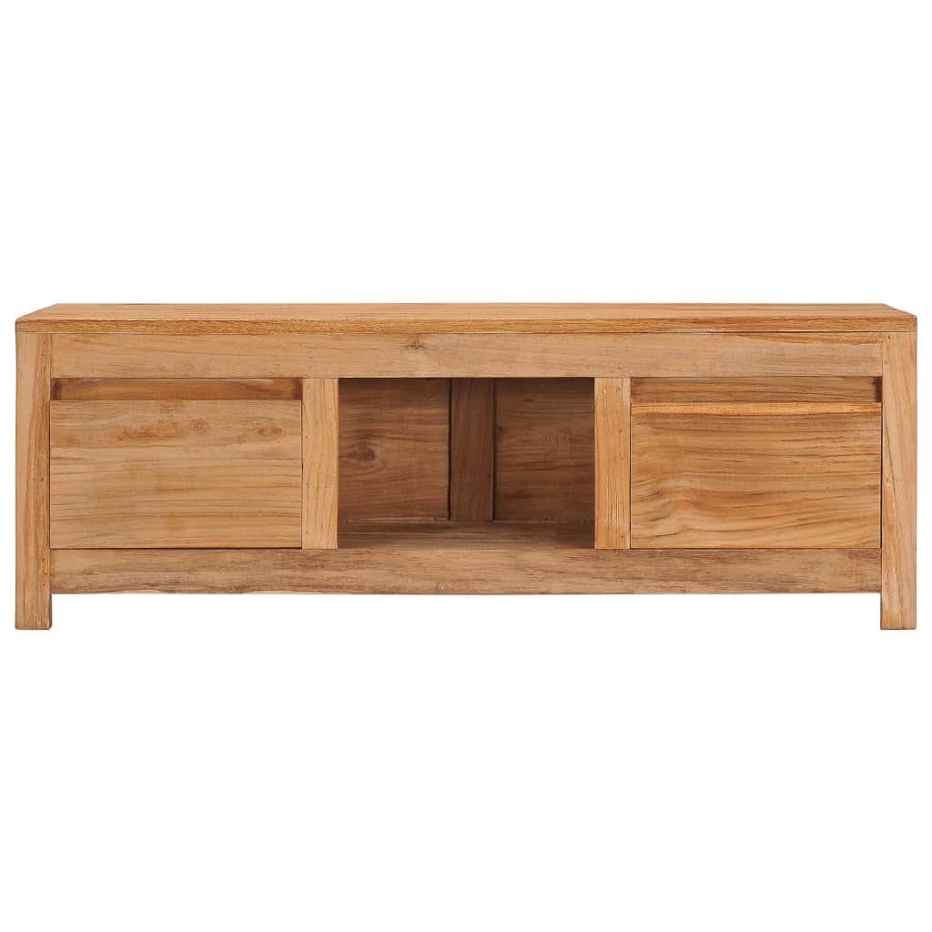 Tv-Meubel 100X30X35 Cm Massief Teakhout