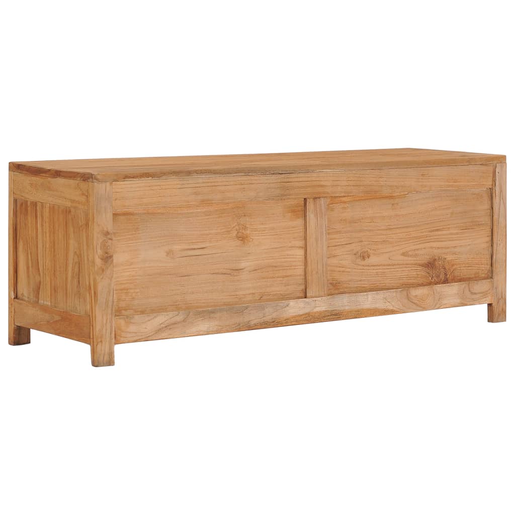 Tv-Meubel 100X30X35 Cm Massief Teakhout