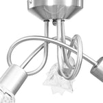 Plafondlamp Met Glazen Vormige Kappen 3Xe14 Transparant