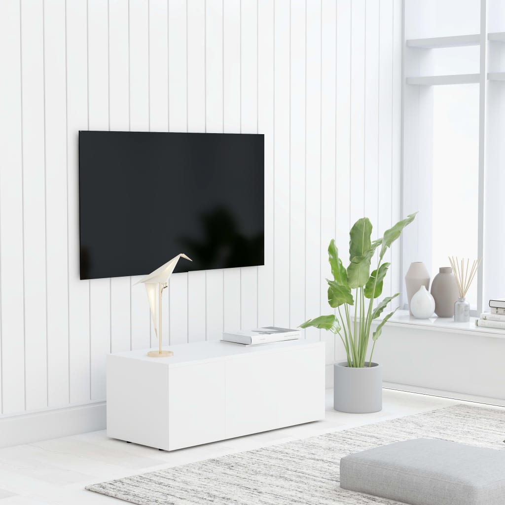 Tv-Meubel 80X34X30 Cm Bewerkt Hout