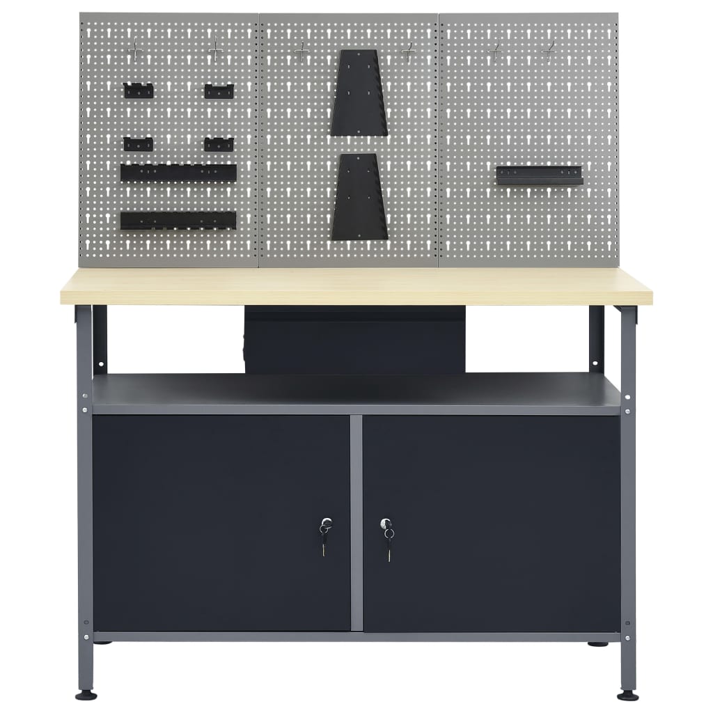 Werkbank Met Drie Wandpanelen