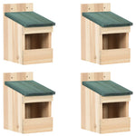 Vogelhuisjes 4 St 12X16X20 Cm Vurenhout