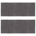 Terrastegels 20 St Verticaal Patroon 30X30 Cm Acaciahout