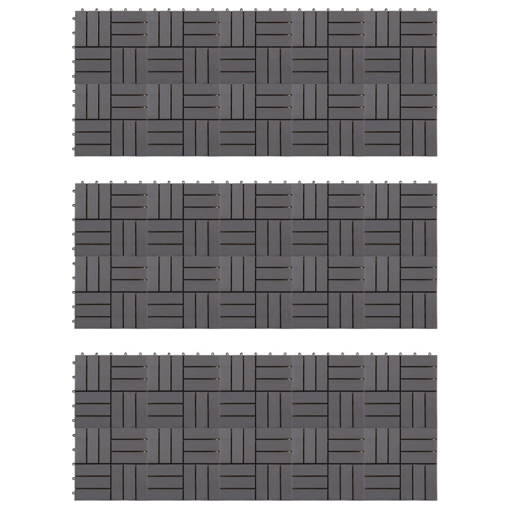 Terrastegels 20 St Verticaal Patroon 30X30 Cm Acaciahout