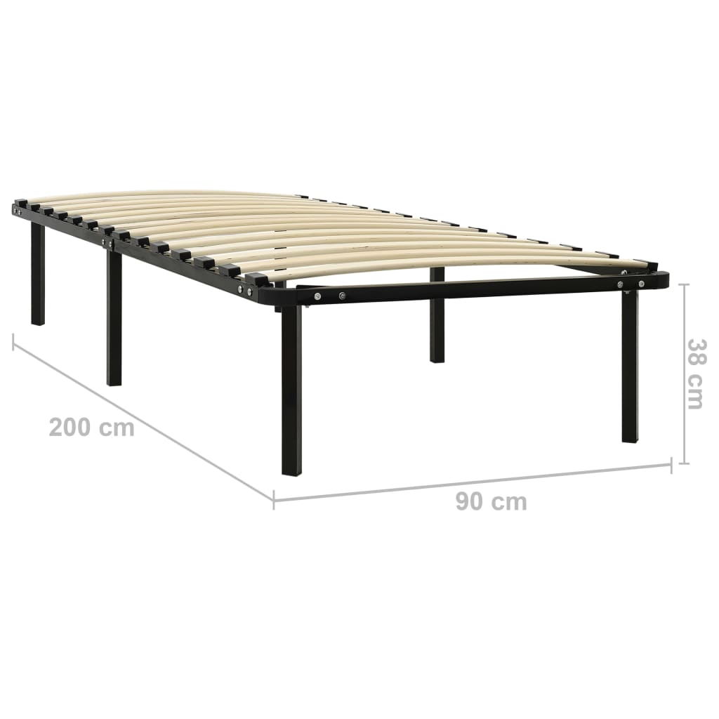 Bedframe Metaal Zwart