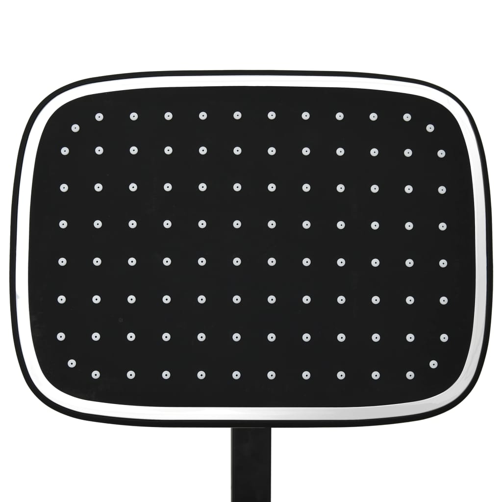 Douchekoppenset Dubbel Met Mengkraan En Slang Zwart