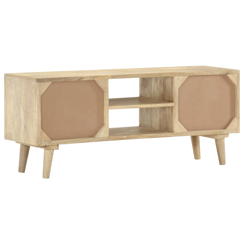 Tv-Meubel 110X30X45 Cm Massief Mangohout