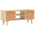 Tv-Meubel 110X30X45 Cm Massief Mangohout