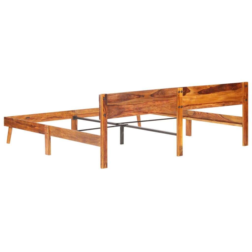 Bedframe Zonder Matras Massief Hout