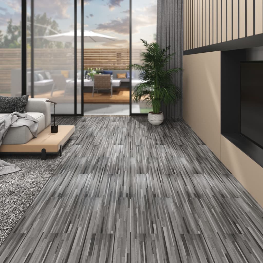 Vloerplanken Zelfklevend 4,46 M² 3 Mm Pvc Washed Eiken