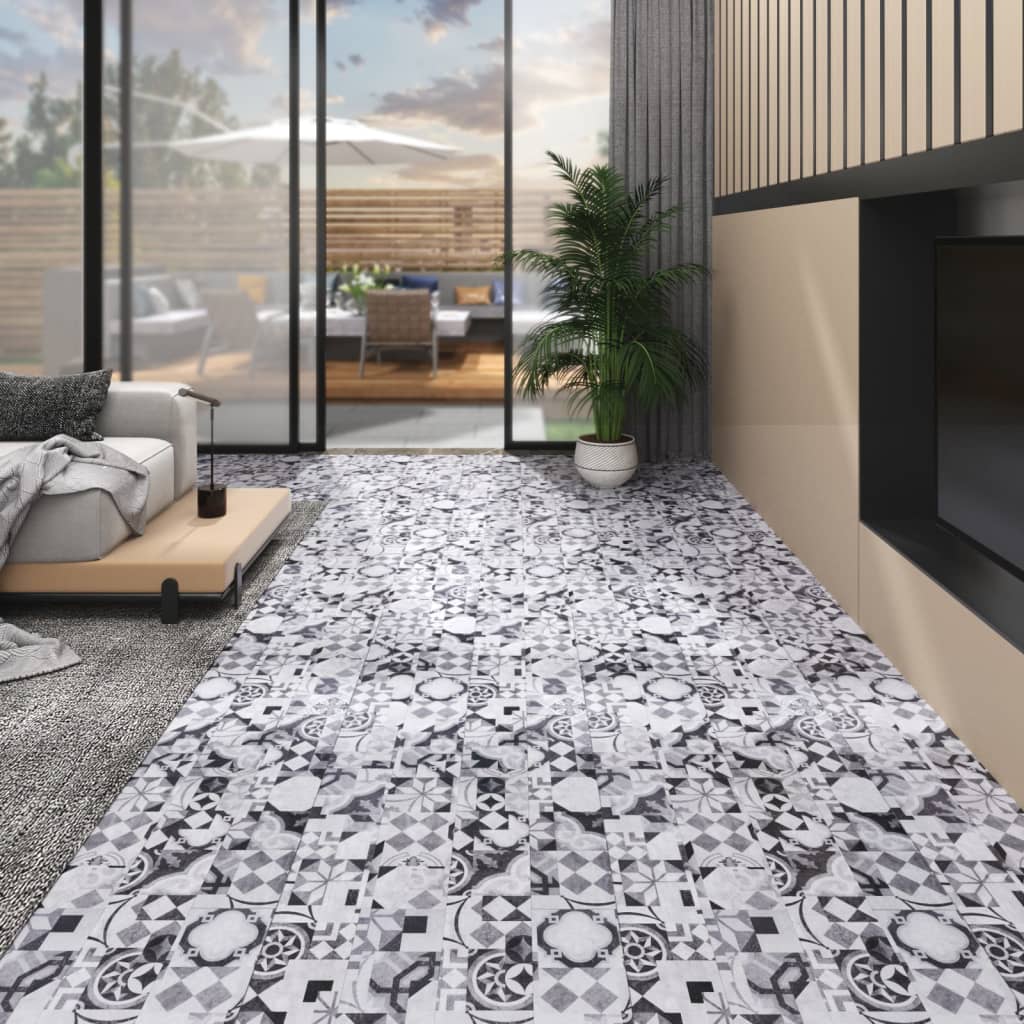 Vloerplanken Zelfklevend 4,46 M² 3 Mm Pvc Washed Eiken