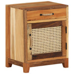 Nachtkastje 40X30X50 Cm Massief Gerecycled Hout