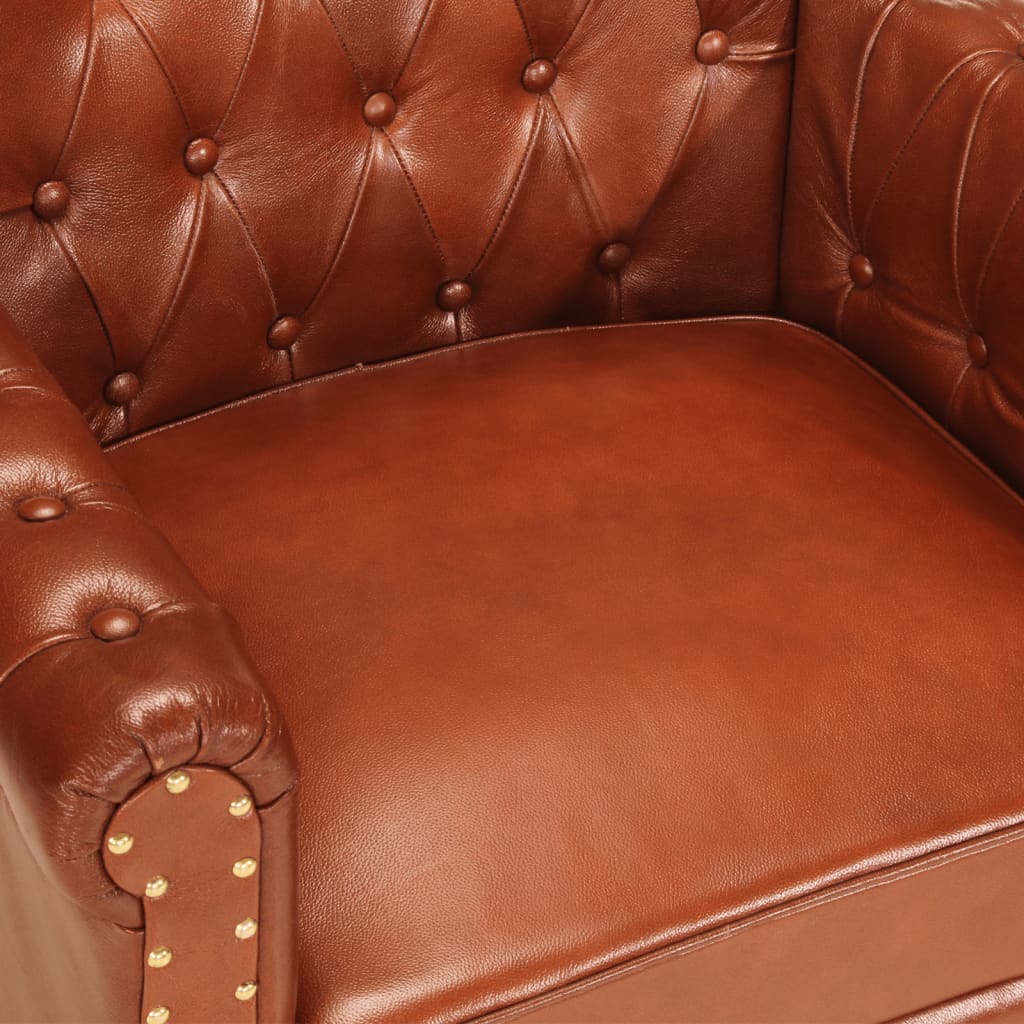 Fauteuil Echt Geitenleer