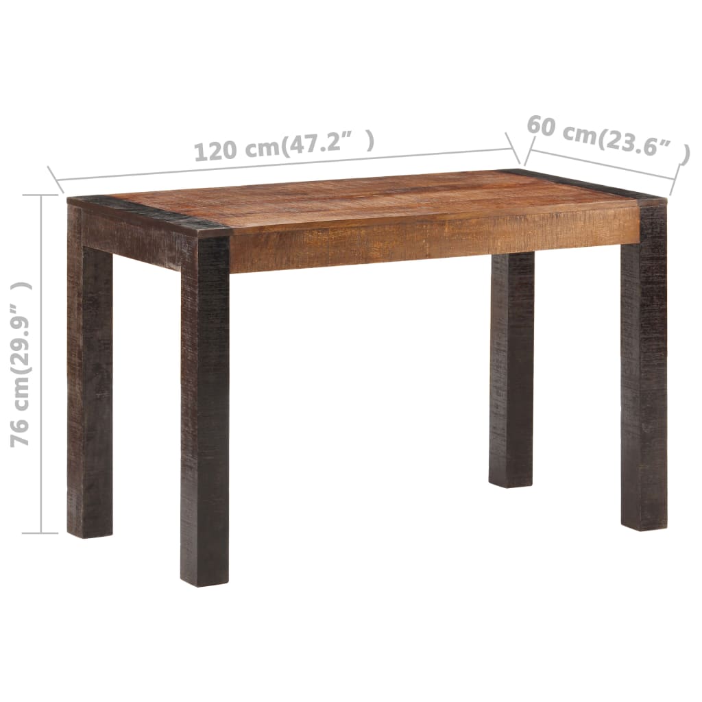 Eettafel Massief Ruw Mangohout