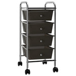 Opbergtrolley Met 4 Lades Mobiel Kunststof