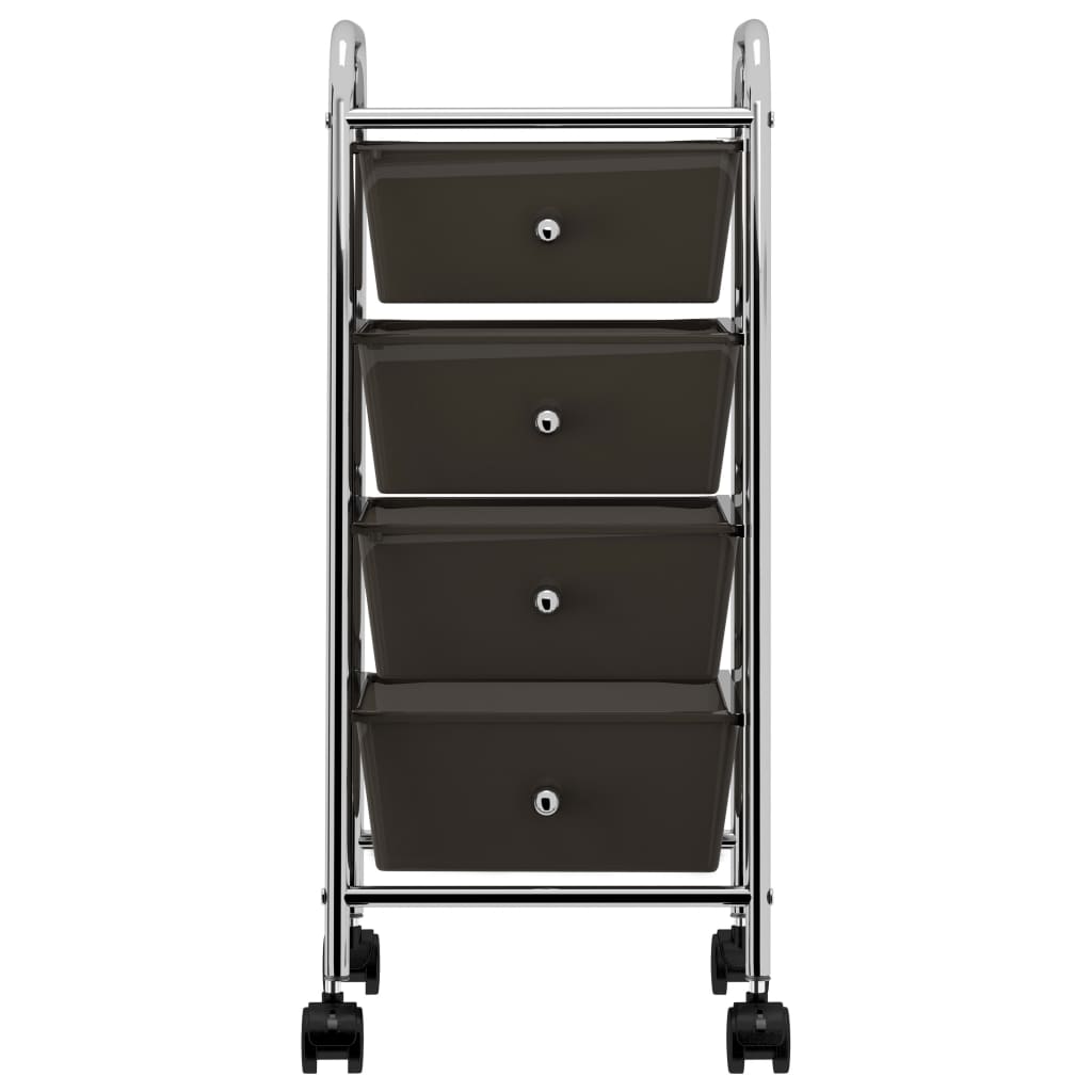Opbergtrolley Met 4 Lades Mobiel Kunststof