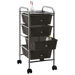 Opbergtrolley Met 4 Lades Mobiel Kunststof
