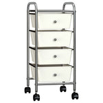 Opbergtrolley Met 4 Lades Mobiel Kunststof