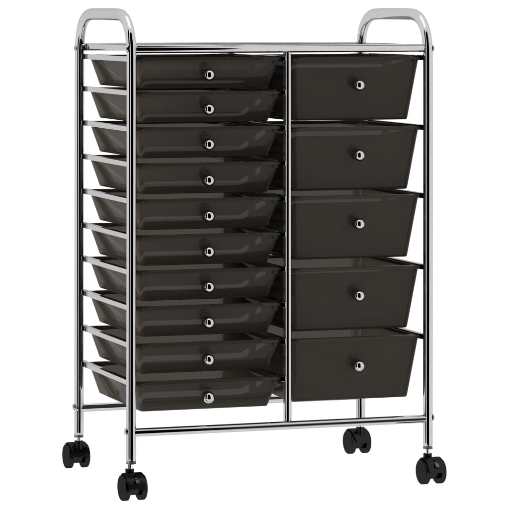 Opbergtrolley Met 4 Lades Mobiel Kunststof