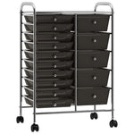 Opbergtrolley Met 4 Lades Mobiel Kunststof