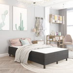 Boxspring Stof Donkergrijs
