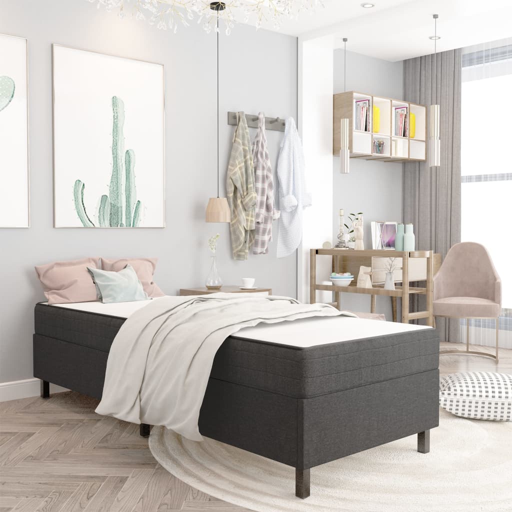 Boxspring Stof Donkergrijs