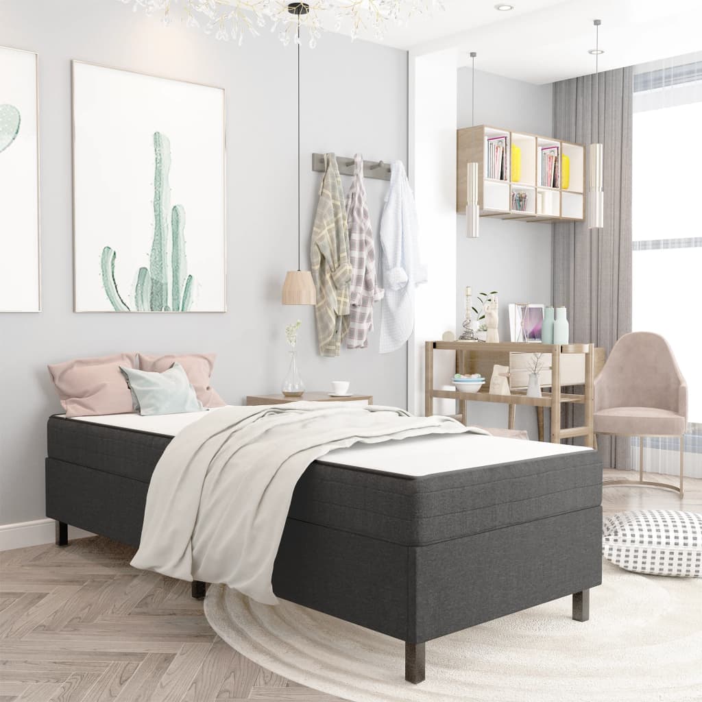 Boxspring Stof Donkergrijs