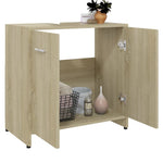 Badkamerkast 60X33X61 Cm Bewerkt Hout Sonoma Eikenkleurig